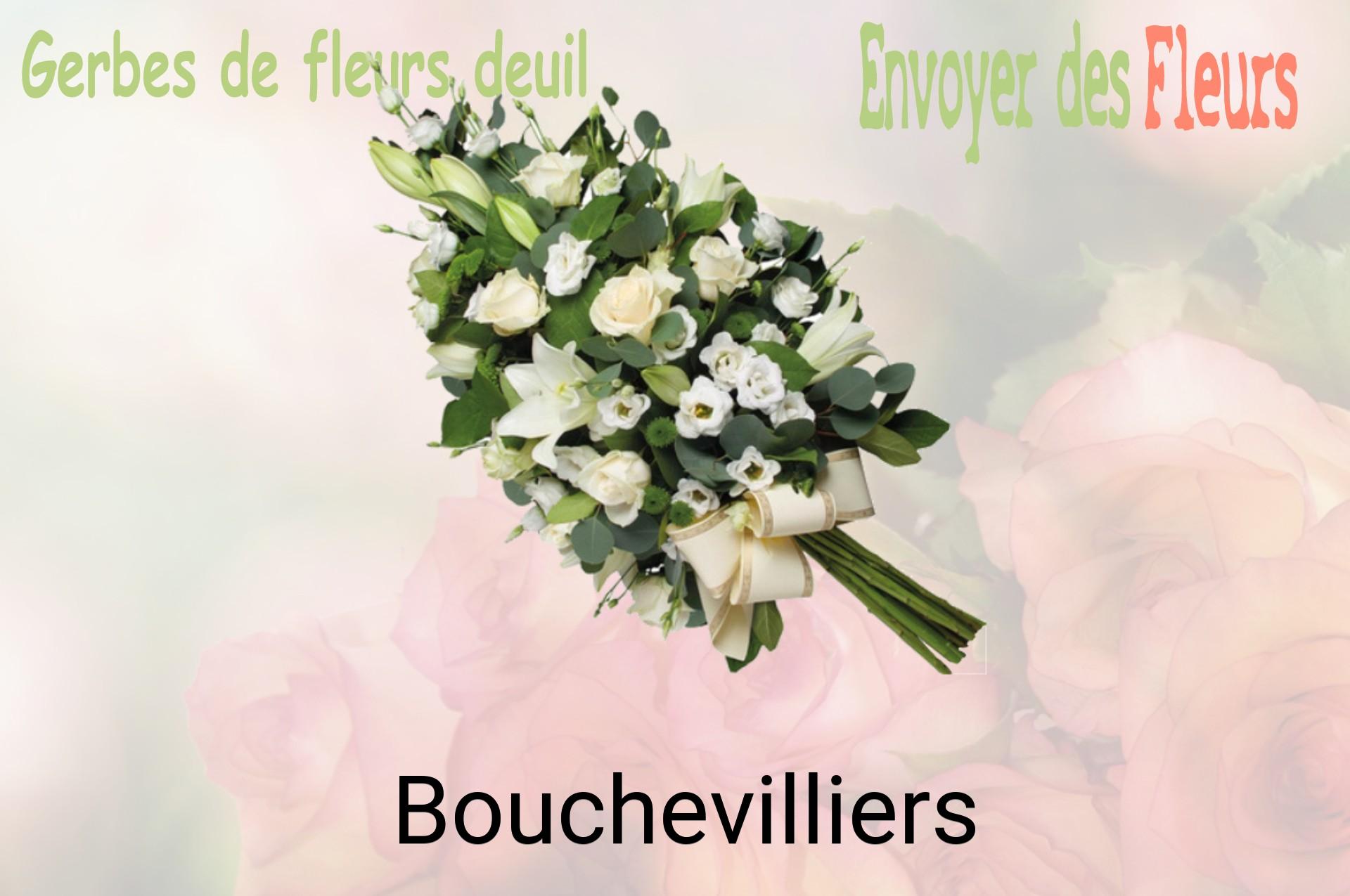Gerbe de fleurs de deuil livrée à Bouchevilliers
